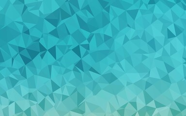 Light BLUE vector shining triangular pattern.