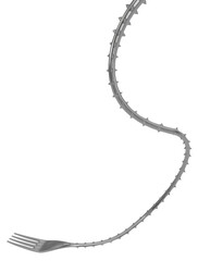 Fork Spiky Snaking Abstract