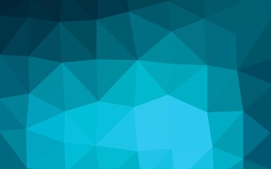 Light BLUE vector polygon abstract backdrop.