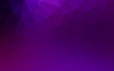 Obraz premium Dark Purple vector abstract mosaic pattern.