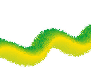 Green and Yellow fluffy wave abstract modern deluxe background. Vector design. eps 10