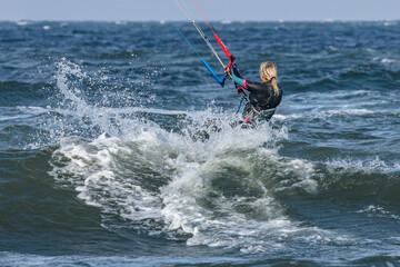 Obraz premium kitesurfer