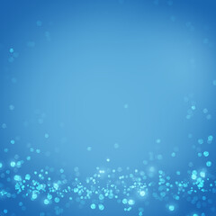 Abstract blue bokeh background for winter	