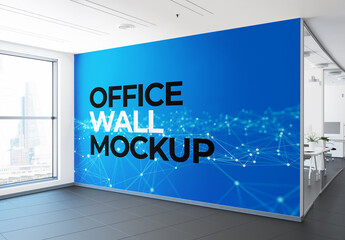 Office Wall Mural Mockup