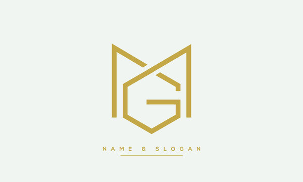 Letter GM Monogram Logo