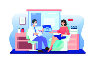 Healthcare & Medical Vector Illustration concept. Can use for web banner, infographics, hero images. Flat illustration isolated on white background.