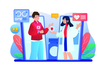 Healthcare & Medical Vector Illustration concept. Can use for web banner, infographics, hero images. Flat illustration isolated on white background.