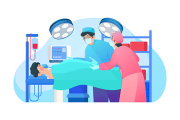 Healthcare & Medical Vector Illustration concept. Can use for web banner, infographics, hero images. Flat illustration isolated on white background.