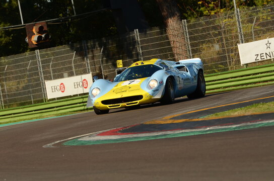 Imola Classic 22 Oct 2016: LOLA T70 Mk III 1968 driven by Toni Seiler, during practice on Imola Circuit, Italy.