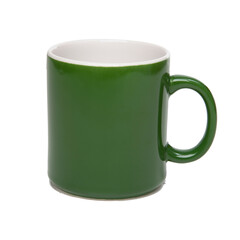 green cup isolated on white