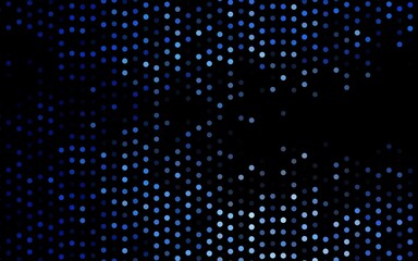 Dark BLUE vector cover with spots.