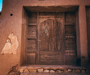 old wooden door