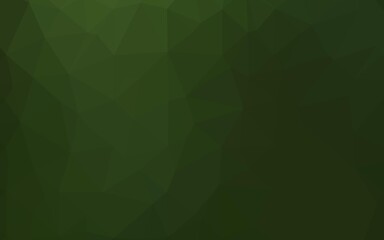 Light Green vector triangle mosaic cover.