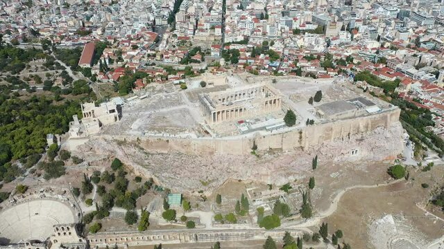 Athen aus der Luft | Akropolis und die Stadt Athen von oben