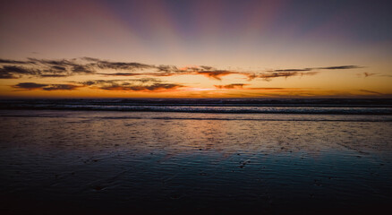 Fototapeta premium sunset over the sea