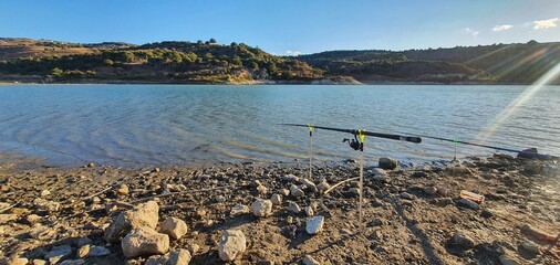 fishing on the river