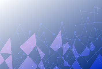 Abstract technological innovation with connected line and dots. futuristic - flyers - banners - backgrounds - web. headline purple