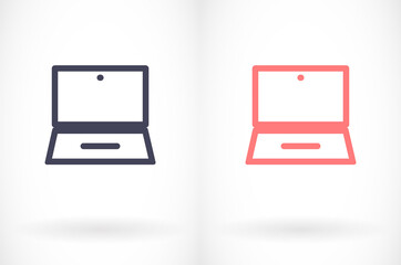 Obraz premium laptop vector icon. lorem ipsum 10 EPS Design