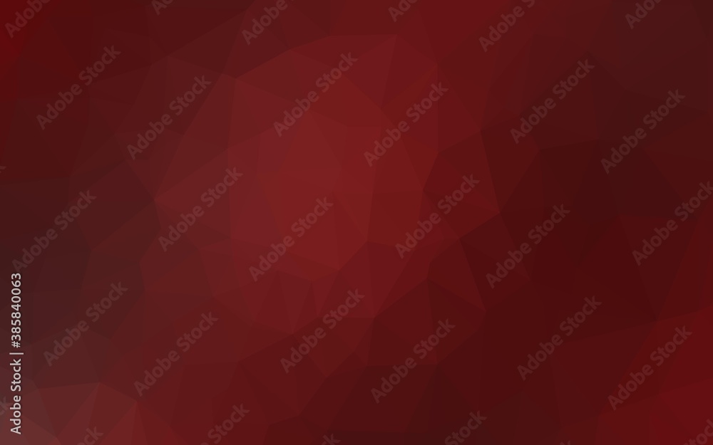 Poster light red vector abstract mosaic backdrop.