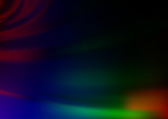 Dark Multicolor, Rainbow vector blurred bright pattern.