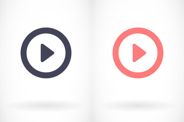 button player vector icon. lorem ipsum Flat Design JPG