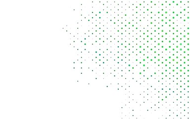 Light Blue, Green vector pattern with spheres.