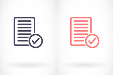 document tick vector icon. lorem ipsum Flat Design JPG