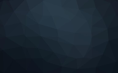 Obraz premium Dark BLUE vector triangle mosaic texture.
