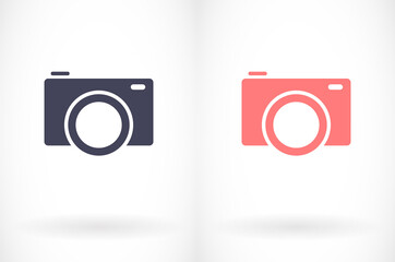 Camera Icon VECTOR 10 EPS. lorem ipsum Flat Design JPG