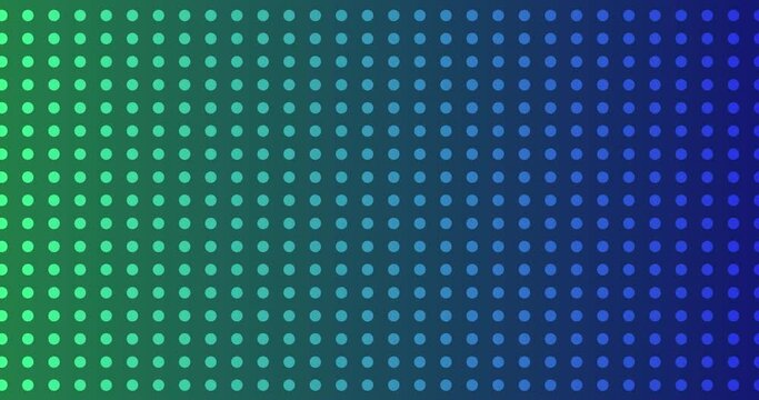 Motion graphic dots motion background. Circle dot blue-green pattern animation