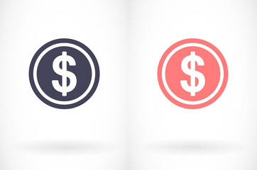 Obraz premium vector icon coin. lorem ipsum Flat Design JPG