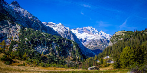 The Swiss Alps - amazing view over the mountains of Switzerland - travel photography