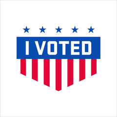American Presidential Election 2020 background. Be responsible Your Vote Matters. Poster or brochure template. American presidential election badges and vote labels. Badges and signs for election.