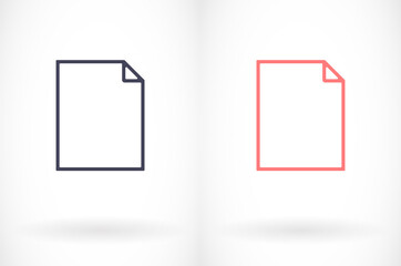Document vector icon. lorem ipsum Flat Design JPG