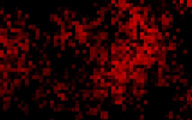 Dark Red vector template with crystals, rectangles.