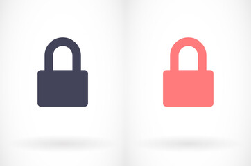 Lock vector icon . lorem ipsum Flat Design JPG