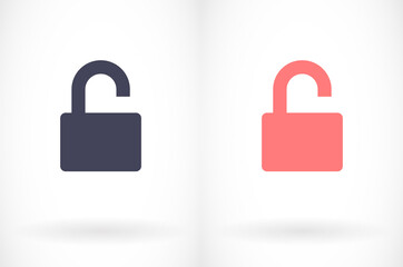 Lock vector icon . lorem ipsum Flat Design JPG