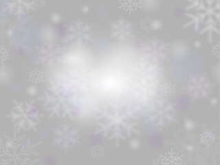 Naklejka na ściany i meble gray blurry abstract background. Christmas bokeh. blur beautiful shiny Christmas lights and snowflakes