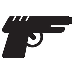 Fototapeta premium Icon of a handgun depicting walther