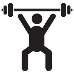 
Icon of a human avatar doing weight lifting
