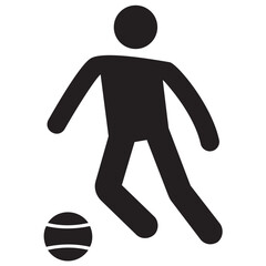 
Icon of a human avatar playing football
