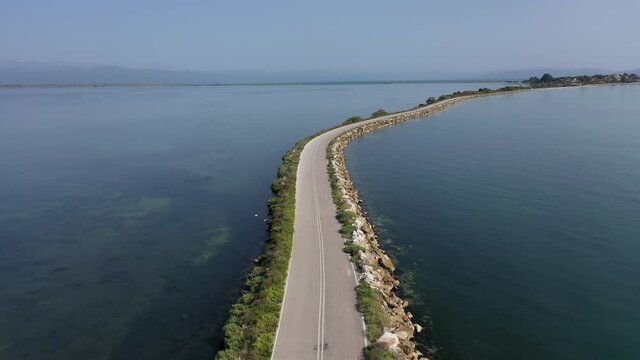 Koronisia Griechenland aus der Luft | Die Landzunge bei Koronisia in Griechenland aus der Luft