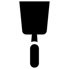 
Kitchen spatula used to make pottery item 
