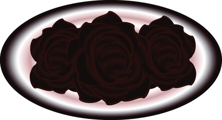 Chocolate roses.