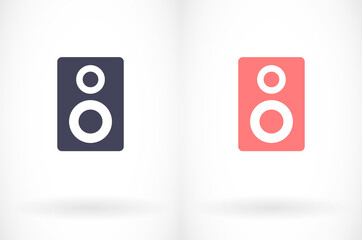 Vector icon loudspeaker, design illustration loudspeaker. Flat loudspeaker. Design loudspeaker