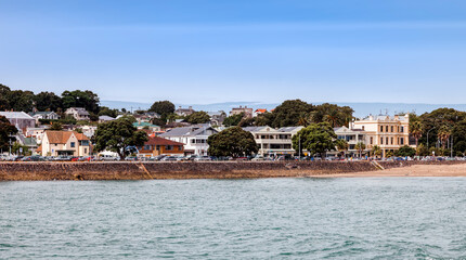 Fototapeta na wymiar Townscape of Devonport, suburb of Auckland - North Island, New Zealand