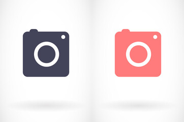 Camera vector Icon in trendy flat style isolated on grey background vector Icon. Camera symbol for your web site design, logo, vector Icon app, UI. vector Icon illustration,