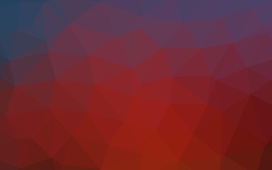 Obraz premium Dark Blue, Red vector polygonal template.