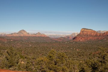 View of valley from Bell Rock, Sedona Arizona