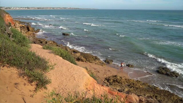 Paisaje maritimo de la costa de cadiz